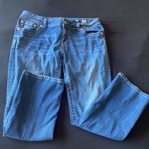 Womens miss me jeans size 34 mid rise bootcut. Fit like a size 12